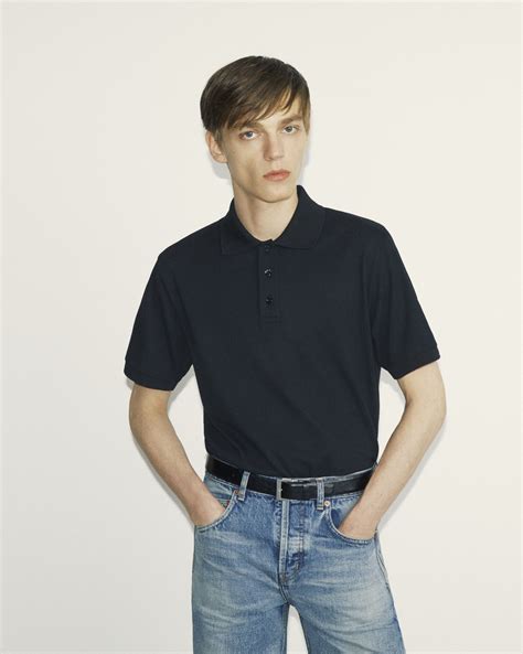 ysl polo picche|Cassandre Polo Shirt in Piqué .